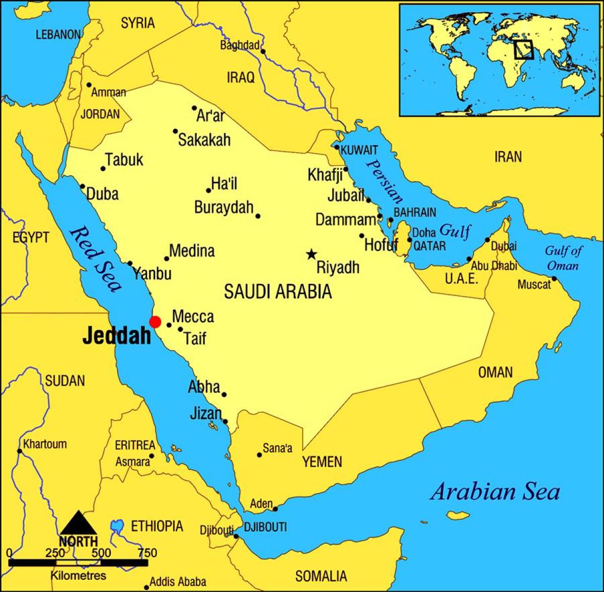 jeddah KSA แผนที่