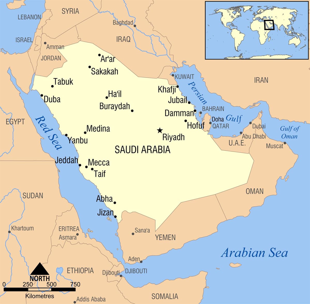 ริยาร์ด KSA แผนที่