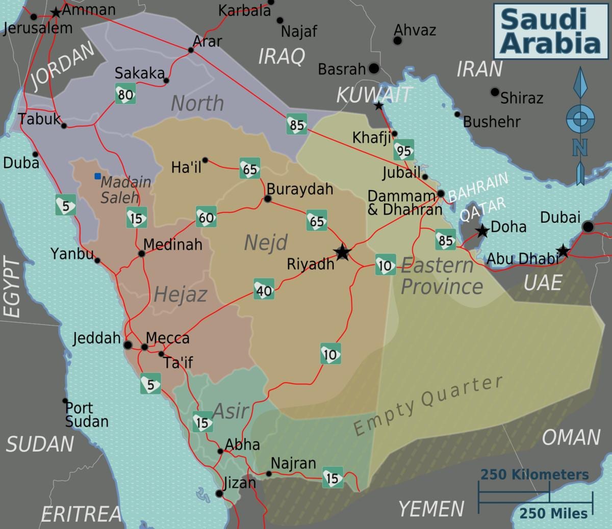 KSA แผนที่กับเมือง
