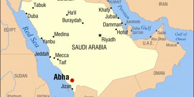 Abha KSA แผนที่