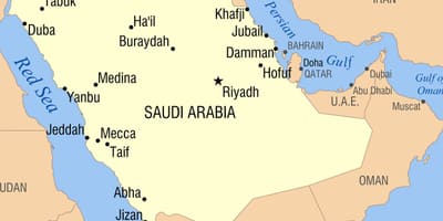 Arar KSA แผนที่