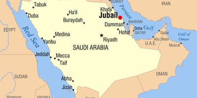 Jubail KSA แผนที่
