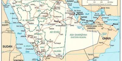 แผนที่ของ KSA