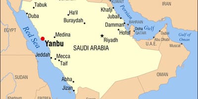 Yanbu KSA แผนที่